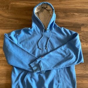 blue champion hoodie
